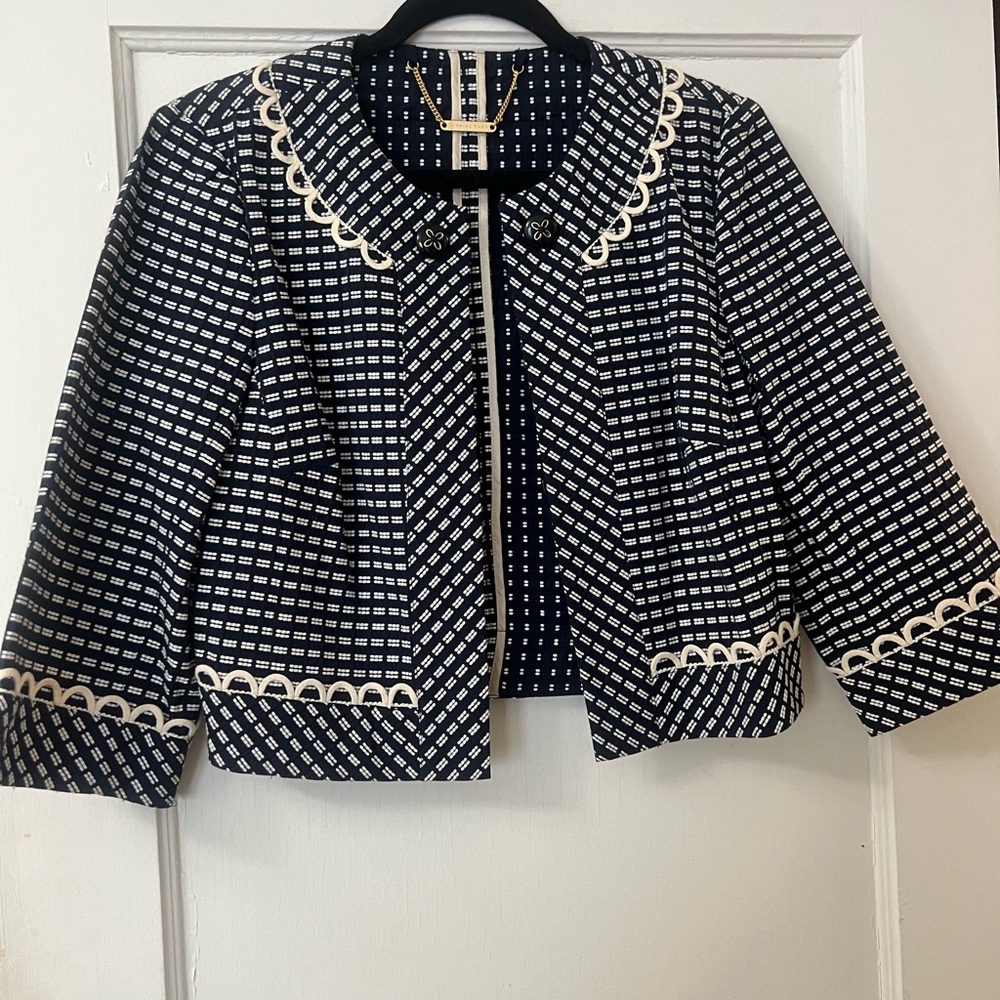 Navy Blue Tory Burch Spring/Summer Jacket - Cotton